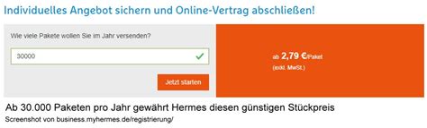 hermes geschäftskunden preise